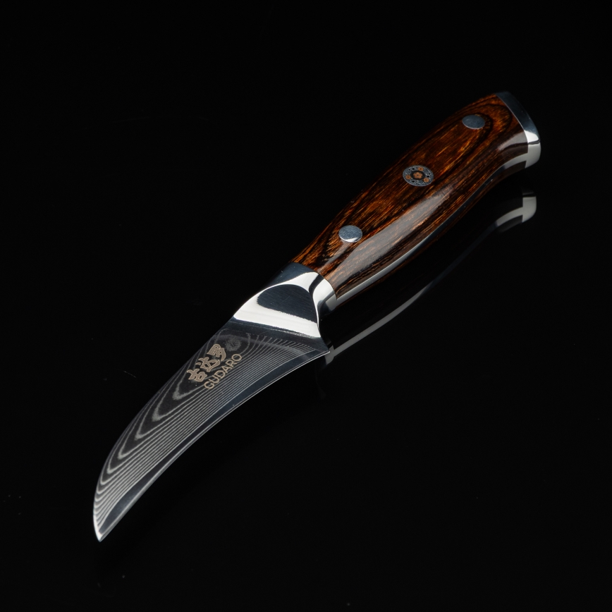 Gudaro -Damaskusest puuviljanuga FENG 3,5, 67-kihiline teras, pikkus 9,5cm