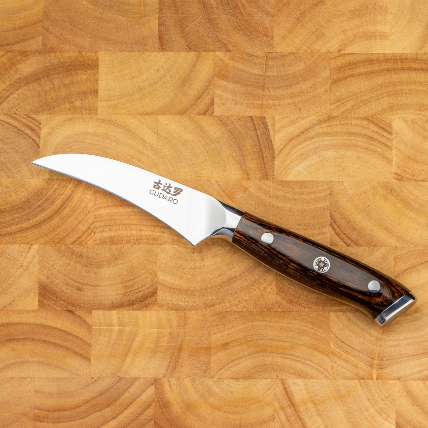 Gudaro -Damaskusest puuviljanuga FENG 3,5, 67-kihiline teras, pikkus 9,5cm