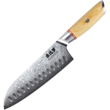 Gudaro - Damaskusest Santoku kööginuga HIKARI 7