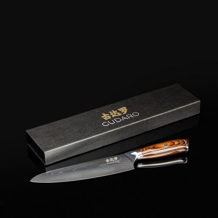 Gudaro - Damaskusest šefinuga FENG 8, 67-kihiline teras, pikkus 20 cm