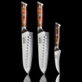 Gudaro - KOMPLEKT 2x damaskterasest Santoku kööknuga FENG 7,5, 67-kihiline teras, pikkus 18 cm + 1x TASUTA damaskterasest puuviljanuga FENG 3,5, 67-kihiline teras, pikkus 9,5 cm