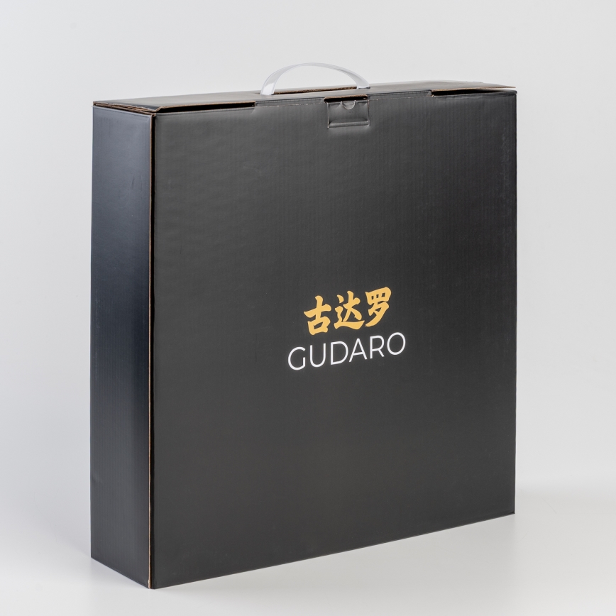 Gudaro – 5-osaline MIYABI damaskterasest kööginugade komplekt + nugade ja linnukäärte alus