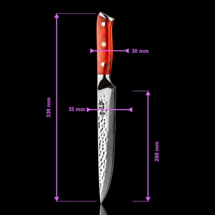 Gudaro - MIYABI 8 67-kihiline damaskterasest portsjoninuga, pikkus 20 cm