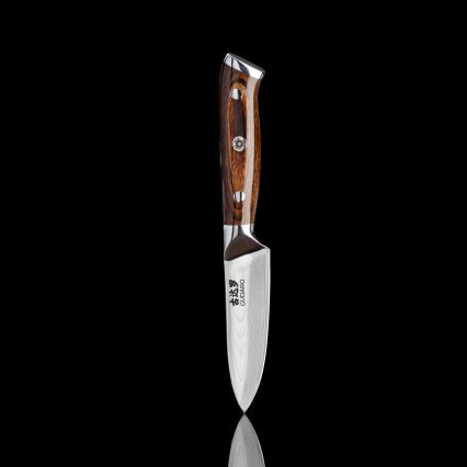 Gudaro - KOMPLEKT 1x damaskterasest peakoka nuga FENG 8, 67-kihiline teras, pikkus 20 cm + 1x damaskterasest Santoku kööginuga FENG 7,5, 67-kihiline teras, pikkus 18 cm + 1x TASUTA damaskterasest kööginuga FENG 3,5, 67-kihiline teras, pikkus 9,5 c
