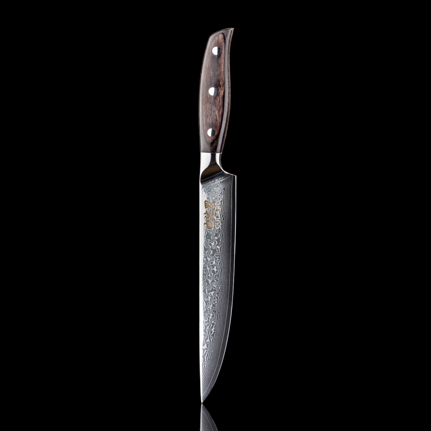 Gudaro - SHIRO damaskterasast viilutamisnuga 8, 67-kihilise terasega, pikkus 20 cm