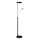 Halo Design 716067 - hämardatav LED-põrandalamp VEGAS LED/20W/230V + LED/5W must/läikiv kroom