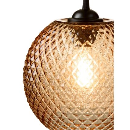 Halo Design 718368 - kaabliga rippvalgusti NOBB 1xE27/40W/230V, läbimõõt 22 cm, suitsune pruun