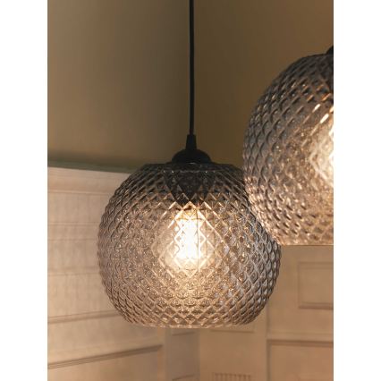 Halo Design 718436 - Rippvalgusti kaabliga NOBB 1xE27/40W/230V läbimõõt 22 cm läbipaistev