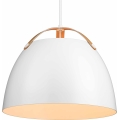 Halo Design 734870 - Rippvalgusti kaablil OSLO 1xE27/40W/230V Ø 40 cm valge/tamm