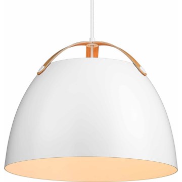 Halo Design 734870 - Rippvalgusti kaablil OSLO 1xE27/40W/230V Ø 40 cm valge/tamm