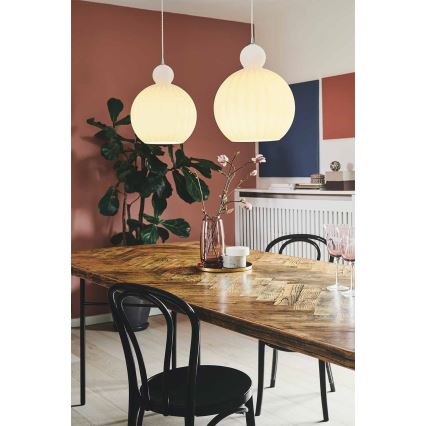 Halo Design 737321 - Ripplamp kaabliga BALL BALL 1xE27/40W/230V läbimõõt 32 cm valge