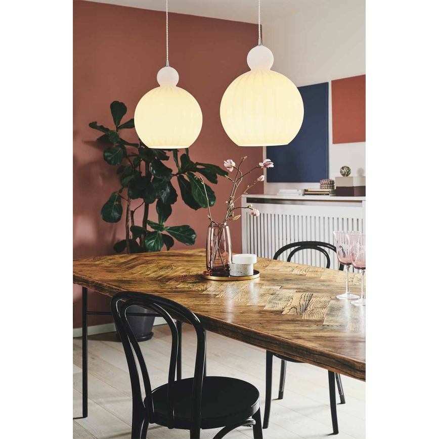 Halo Design 737321 - Ripplamp kaabliga BALL BALL 1xE27/40W/230V läbimõõt 32 cm valge