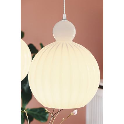 Halo Design 737321 - Ripplamp kaabliga BALL BALL 1xE27/40W/230V läbimõõt 32 cm valge