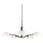 Halo Design 740369 - riputatav laelühter KJOBENHAVN 5xG9/28W/230V, läbimõõt 50 cm, must