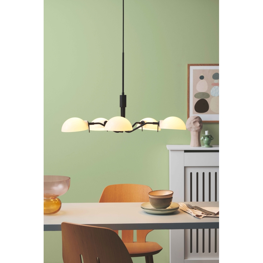 Halo Design 740369 - riputatav laelühter KJOBENHAVN 5xG9/28W/230V, läbimõõt 50 cm, must