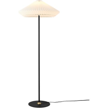 Halo Design 745043 - Põrandalamp PARIS 1xE27/40W/230V must/valge/tamm