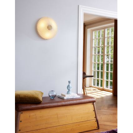 Halo Design 745081 - Seinavalgusti PARIS 3xG9/28W/230V Ø 40 cm valge/messing/tamm