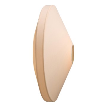 Halo Design 745104 - Seinavalgusti PARIS 1xE27/40W/230V läbimõõt 40 cm valge/messing/tamm