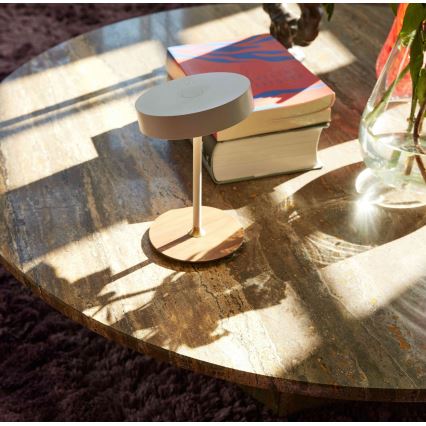 Halo Design 745760 - LED hämardatav laetav laualamp ON THE MOVE LED/2,5W/4000 mAh valge/puit