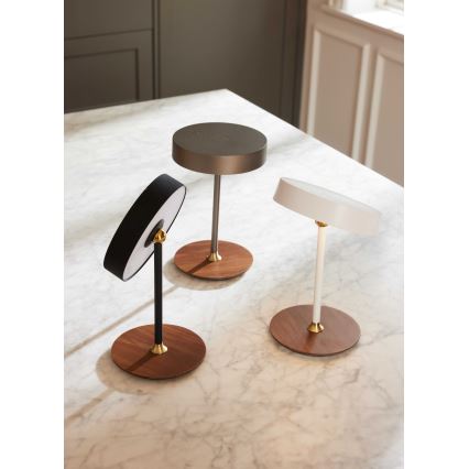 Halo Design 745760 - LED hämardatav laetav laualamp ON THE MOVE LED/2,5W/4000 mAh valge/puit