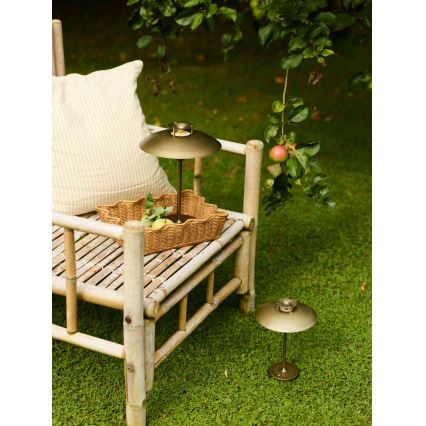 Halo Design 746149 - LED hämardatav väljas kasutatav laetav laualamp MINI STEPP LED/1,8W/1600 mAh IP44 messing