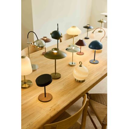 Halo Design 746163 - LED hämardatav väliseks kasutamiseks sobiv laetav laualamp MINI STEPP LED/1,8W/1600 mAh IP44 läikiv kroom