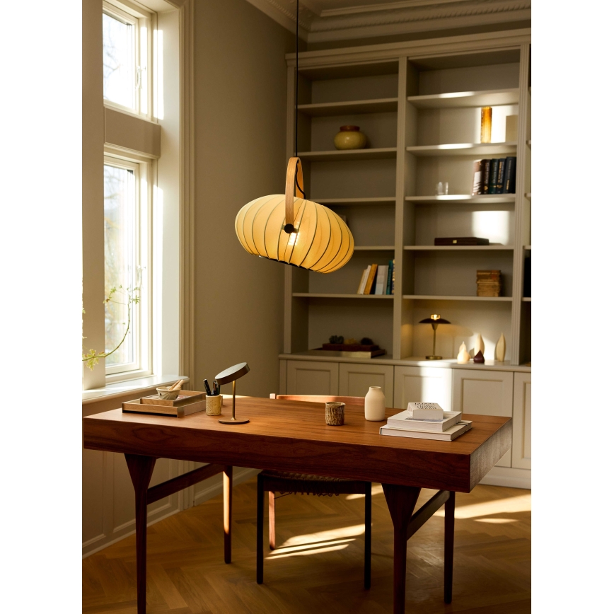 Halo Design 746361 - Ripplamp kaabliga DC 1xE27/40W/230V läbimõõt 40 cm roheline/tamm