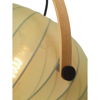 Halo Design 746361 - Ripplamp kaabliga DC 1xE27/40W/230V läbimõõt 40 cm roheline/tamm