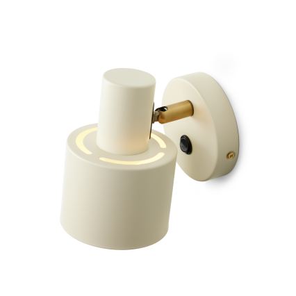 Halo Design 746873 - Seinavalgusti VOGUE 1xE27/40W/230V kreemjas/messing