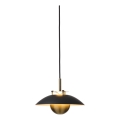 Halo Design 749034 - LED-hämardatav rippvalgusti kaablil STEPP LED/12W/230V, Ø 24 cm, must/messing