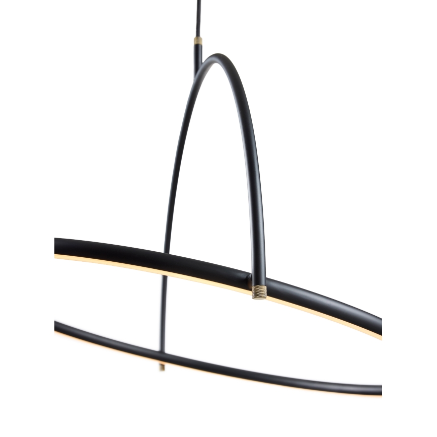 Halo Design 749539 - TILT dimm‑LED rippvalgusti kaablil LED/40W/230V, läbimõõt 40 cm, must
