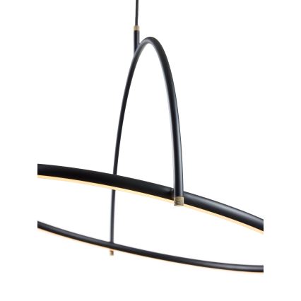 Halo Design 749546 - LED hämardatav kaabliga rippvalgusti TILT LED/40W/230V Ø 60 cm must