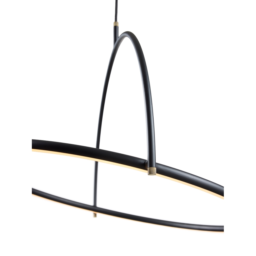 Halo Design 749546 - LED hämardatav kaabliga rippvalgusti TILT LED/40W/230V Ø 60 cm must