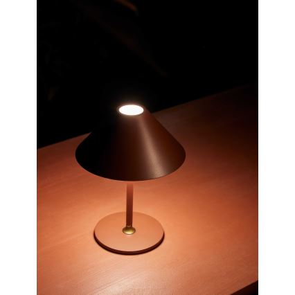 Halo Design 800834 - HYGGE hämardatav laetav välislaualamp LED/3W/4000 mAh IP54 veinipunane