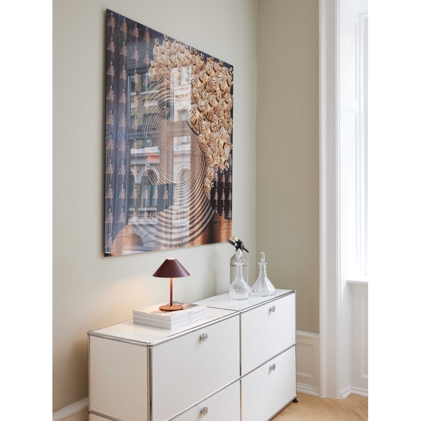 Halo Design 800834 - HYGGE hämardatav laetav välislaualamp LED/3W/4000 mAh IP54 veinipunane