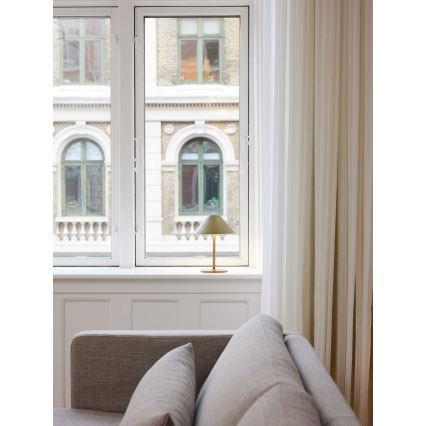 Halo Design 800841 - HYGGE hämardatav laetav välistingimuste LED-laualamp LED/3W/4000 mAh IP54 messing
