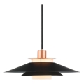 Halo Design 990785 - Ripplamp kaabliga RIVOLI 1xE27/40W/230V läbimõõt 40 cm must/vasetoon