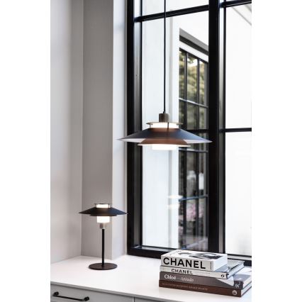 Halo Design 990785 - Ripplamp kaabliga RIVOLI 1xE27/40W/230V läbimõõt 40 cm must/vasetoon