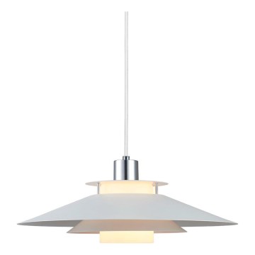 Halo Design 990792 - Rippvalgusti RIVOLI 1xE27/40W/230V, läbimõõt 40 cm, valge/läikiv kroom