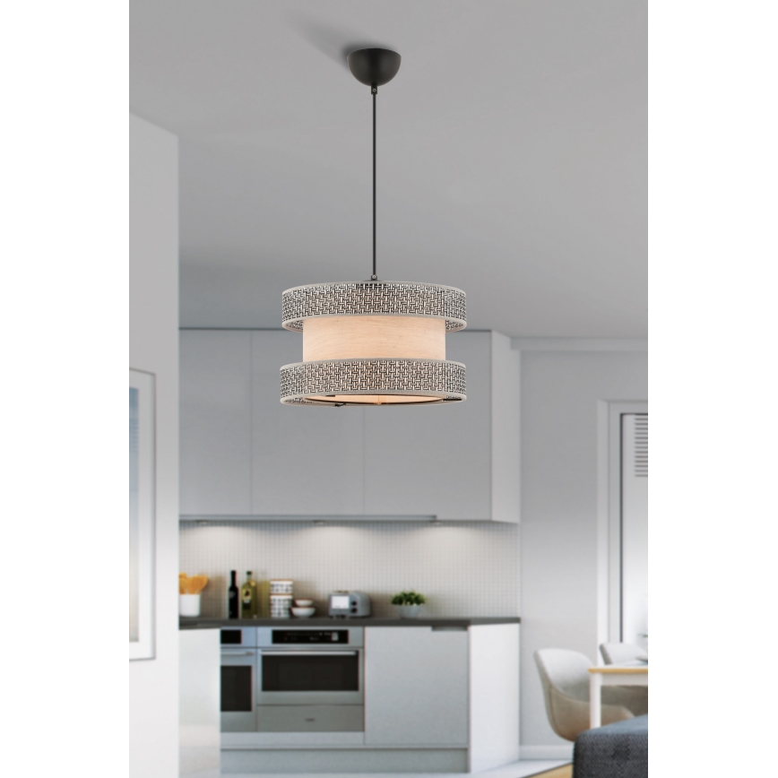 Halo ripplamp 1xE27/60W/230V beež/hall