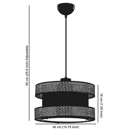 HALO ripplamp 1xE27/60W/230V pruuni/hall