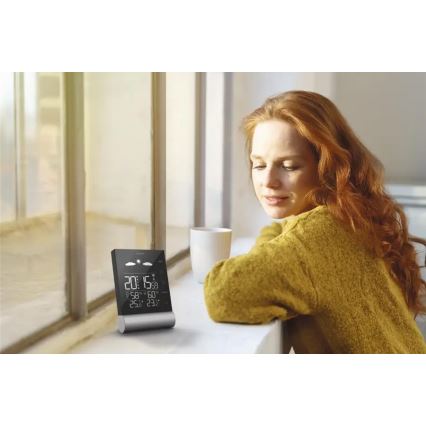 Hama - Ilmajaam LCD ekraani ja äratuskellaga 3xAAA must