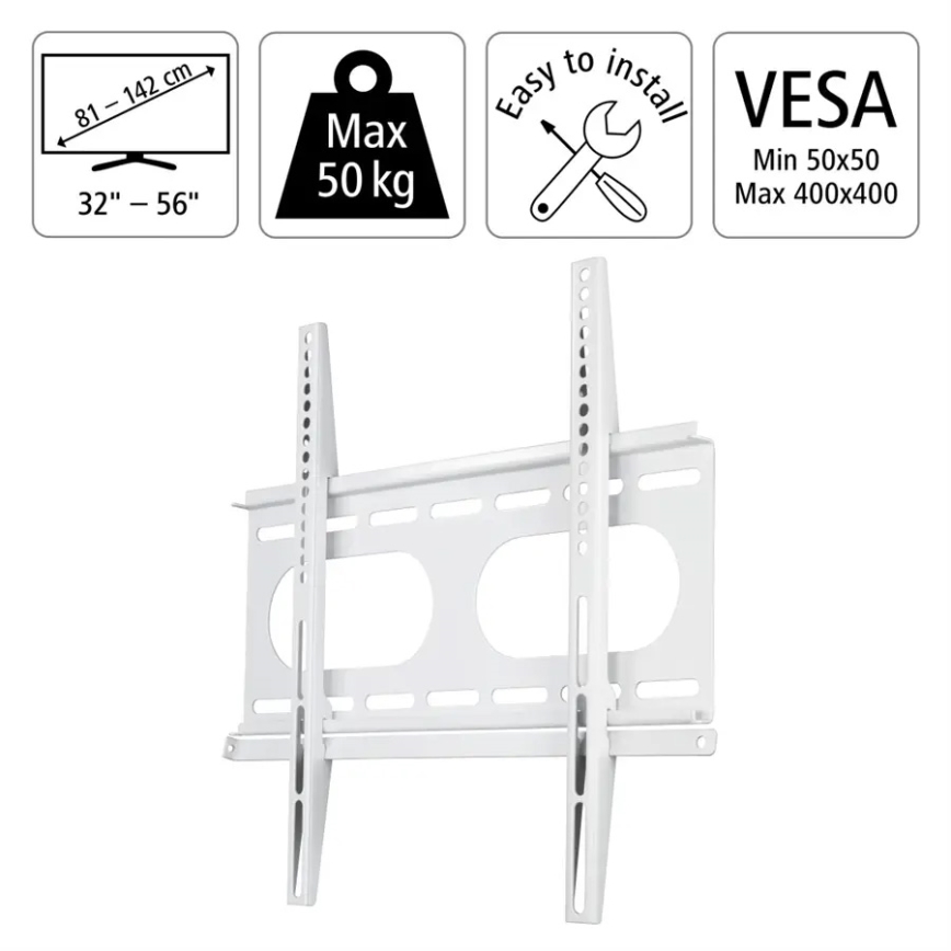 Hama - Seinakinnitus telerile 32-56” valge