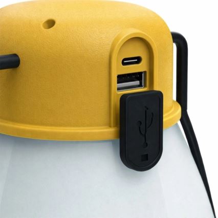 Hämardatav kaasaskantav laetav LED-lamp powerbanki funktsiooniga LUMINA MINIO LED/5V 1800 mAh IP44, kollane