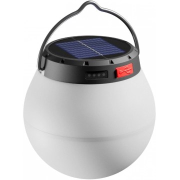 Hämardatav kaasaskantav päikeseenergial laetav LED-lamp LUMINA ORB LED/5V 800 mAh