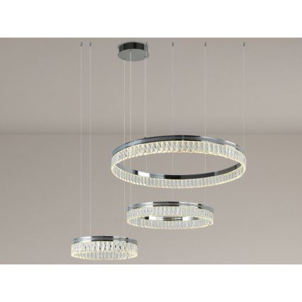 THALIA hämardatav LED-kristall-lühter kaabliga LED/120W/230V 3000-6000K + kaugjuhtimispult