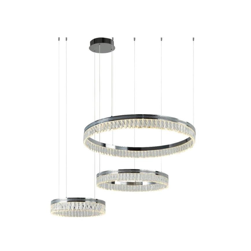 THALIA hämardatav LED-kristall-lühter kaabliga LED/120W/230V 3000-6000K + kaugjuhtimispult