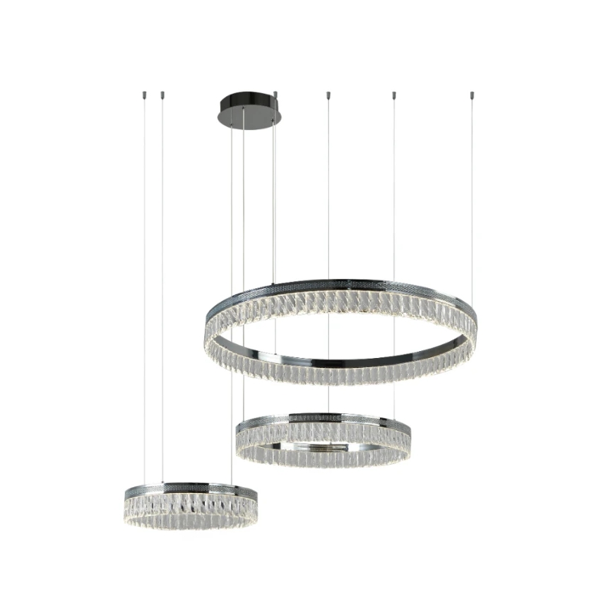 THALIA hämardatav LED-kristall-lühter kaabliga LED/120W/230V 3000-6000K + kaugjuhtimispult