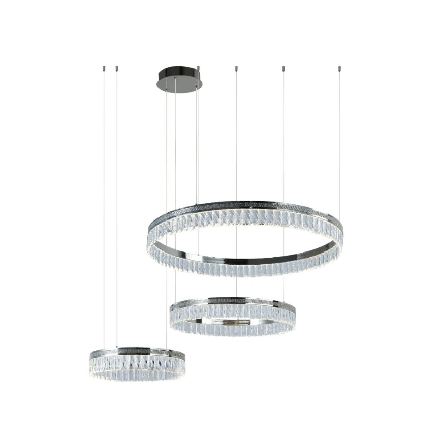 THALIA hämardatav LED-kristall-lühter kaabliga LED/120W/230V 3000-6000K + kaugjuhtimispult
