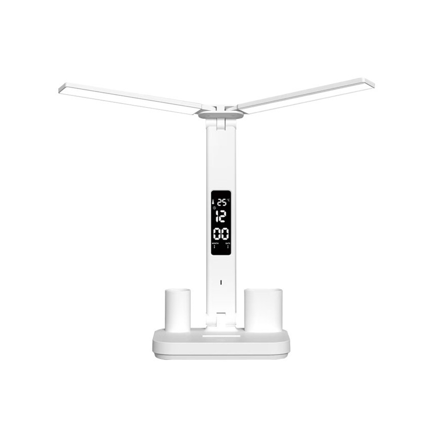 LED-hämardatav laetav laualamp NOBLITE P LED/5W/5V 3000/4000/6000K 2200 mAh valge
